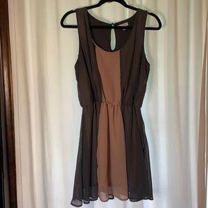 Grey and light pink dress